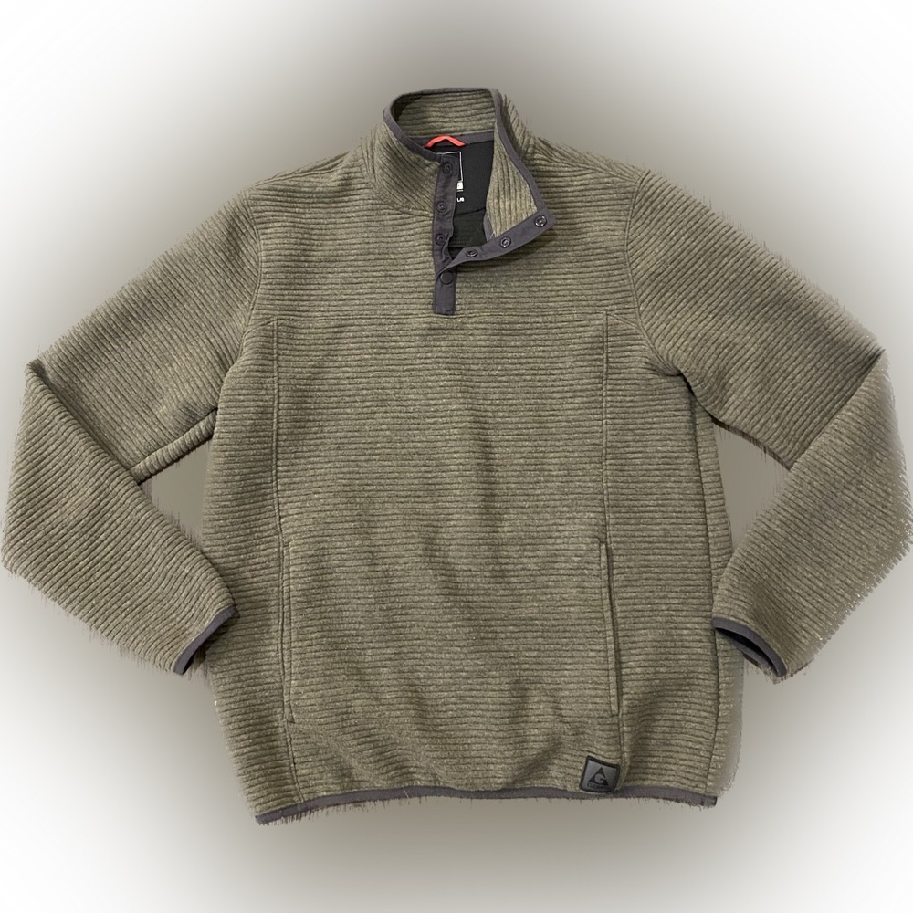 GERRY 1/4 Snap Thermal Pullover/ Color: Military Green / Size: L